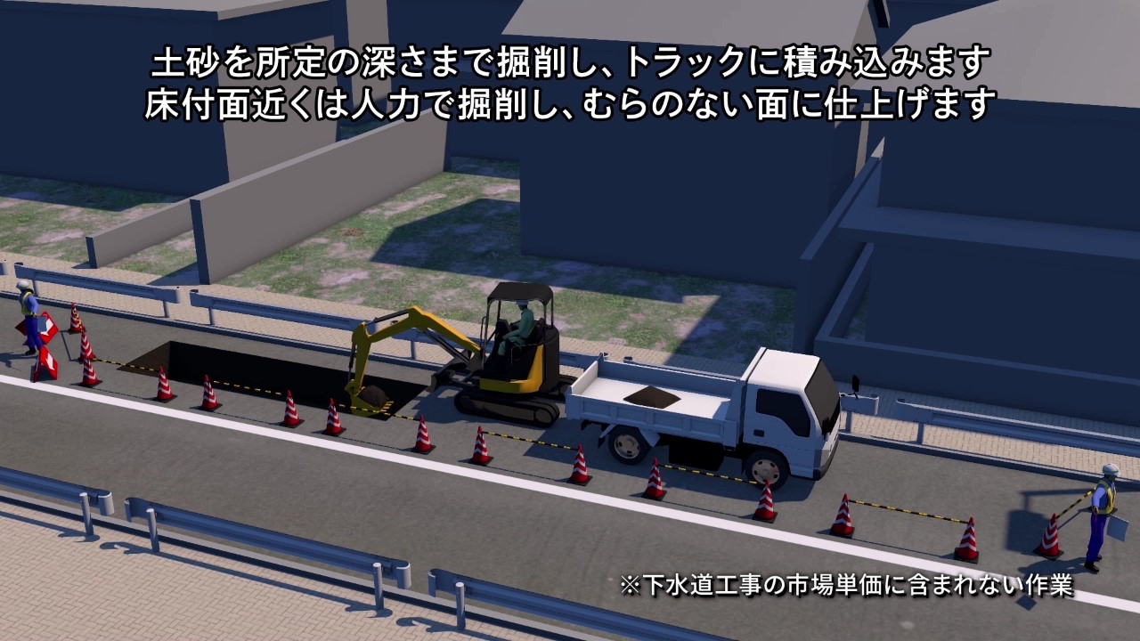 下水道工事（Sewer Construction）