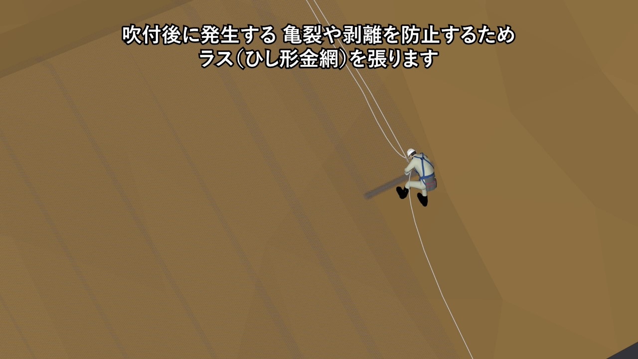 法面工（Slope Stabilization Using Shotcrete or Hydroseeder）